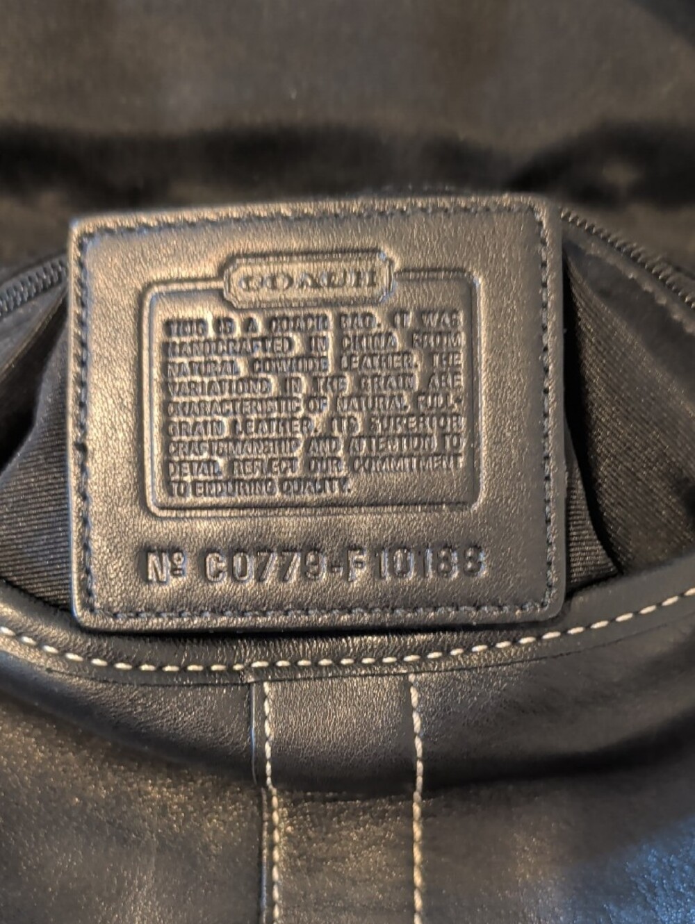 Coach Black Shoulder Bag with Silver Hardware - Picture 2 of 8